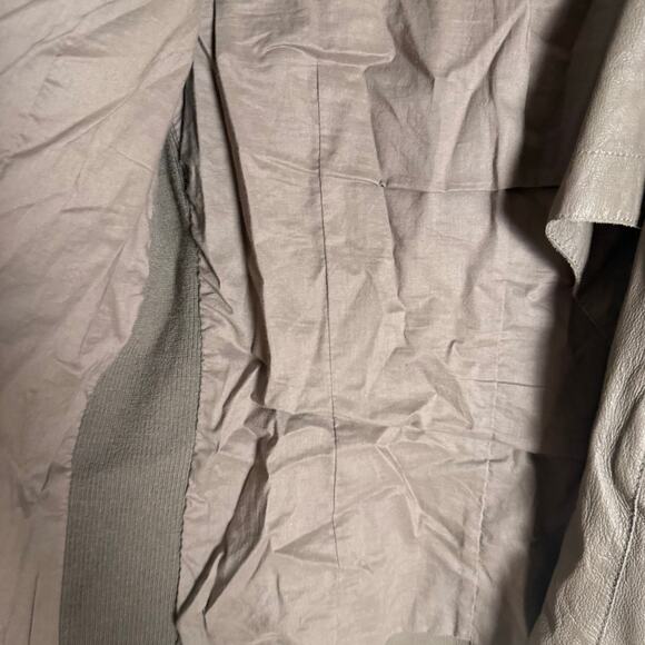 Vince Brown Genuine Leather Biker Moto Asymmetric Jacket Size Medium - Picture 13 of 14